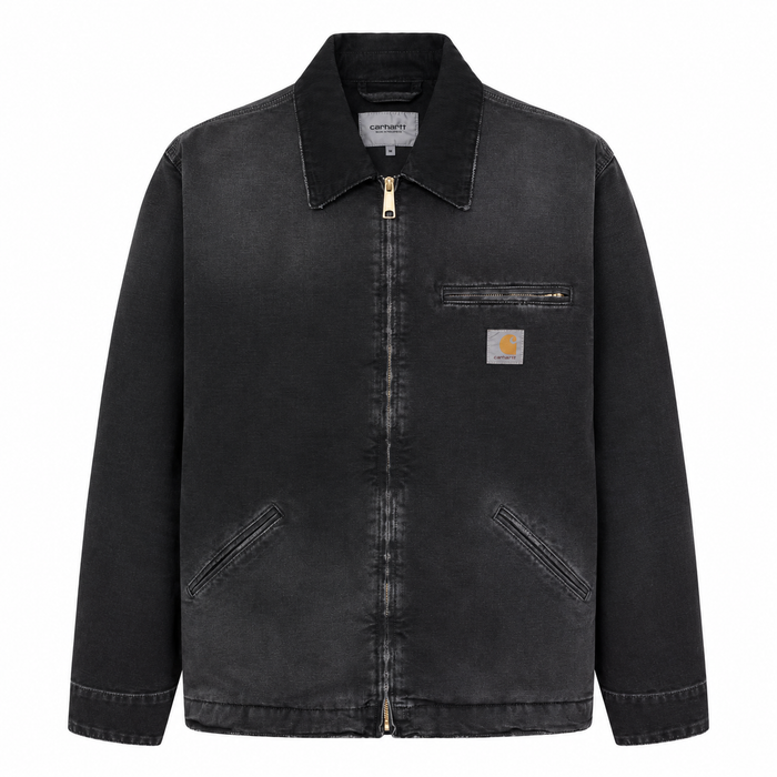 Carhartt WIP OG Detroit Jacket Black/Black/Destroy Wash