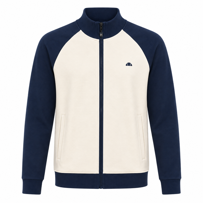 Ellesse Caldona Track Top Jacket Ecru/Navy