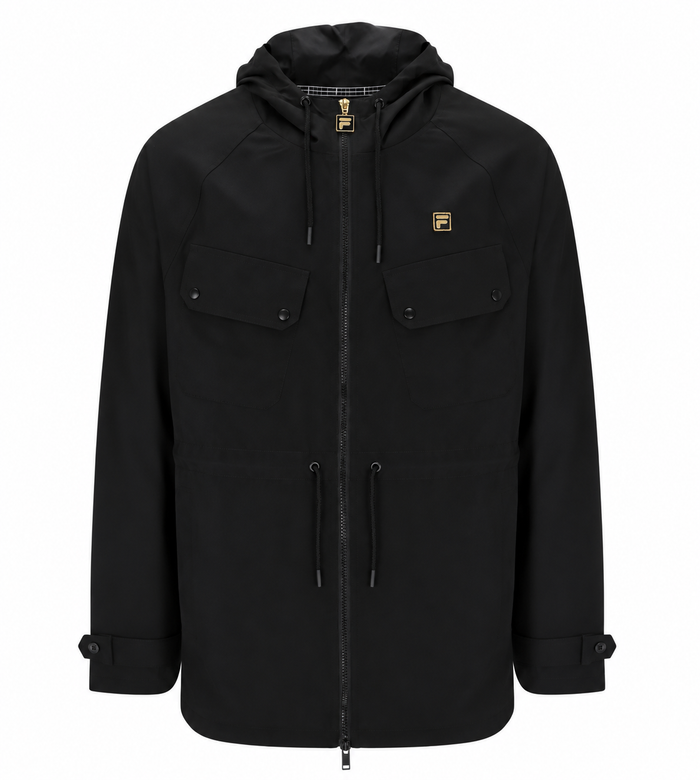 Fila Gold Fabroni Hooded Parka Black