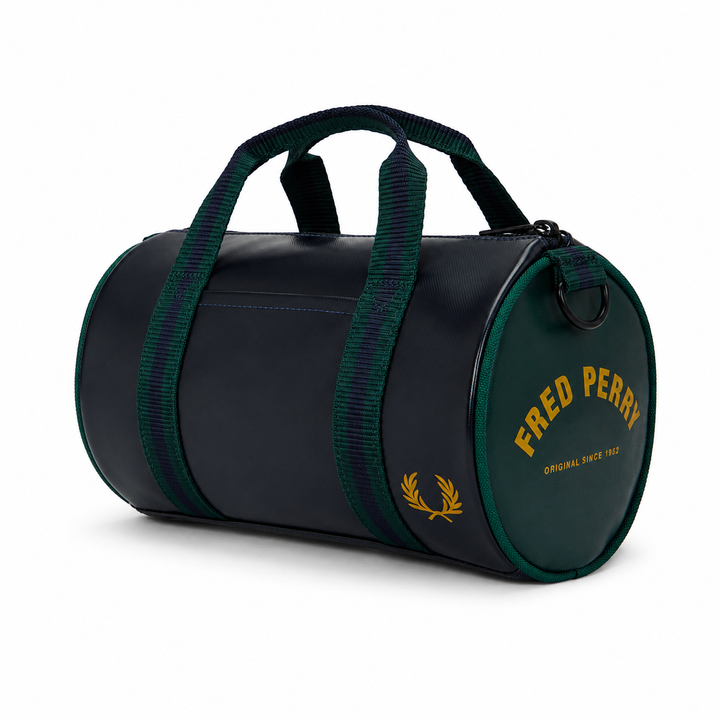 Fred Perry Classic Mini Barrel Bag Navy/Grassroots – Spiral Seven