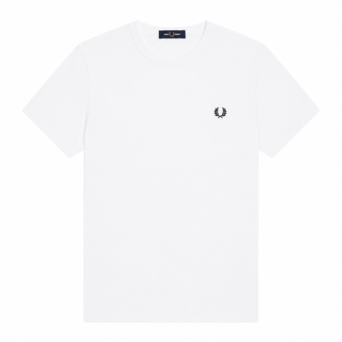 Fred Perry Ringer T-Shirt White