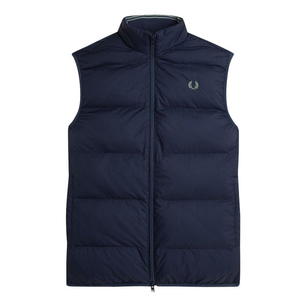Fred Perry Insulated Padded Gilet Dark Airforce