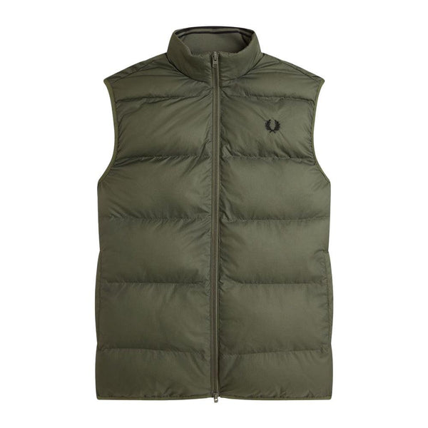 Fred Perry Insulated Padded Gilet Laurel Wreath Green