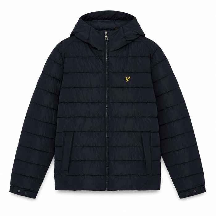 Lyle & Scott Hooded Quilted Jacket Dark Navy