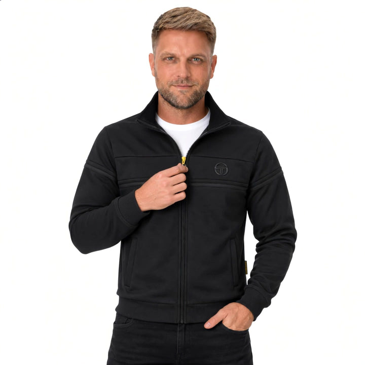 Sergio Tacchini Damarindo Track Top Jacket Triple Black - model video