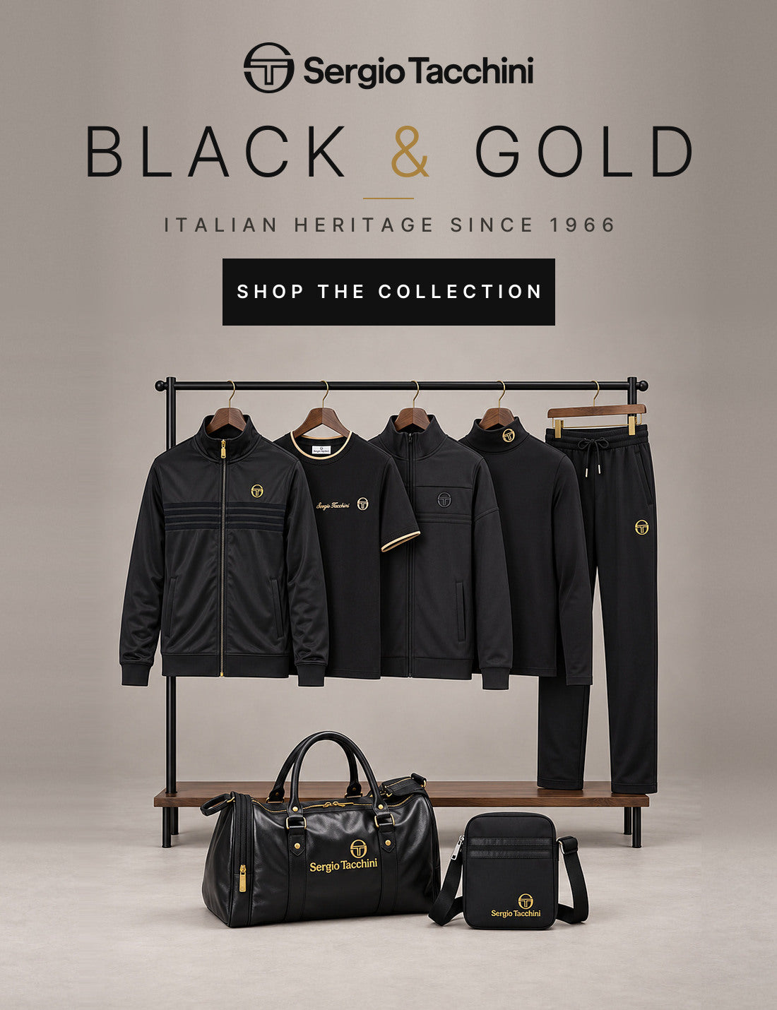 Sergio Tacchini Black & Gold collection