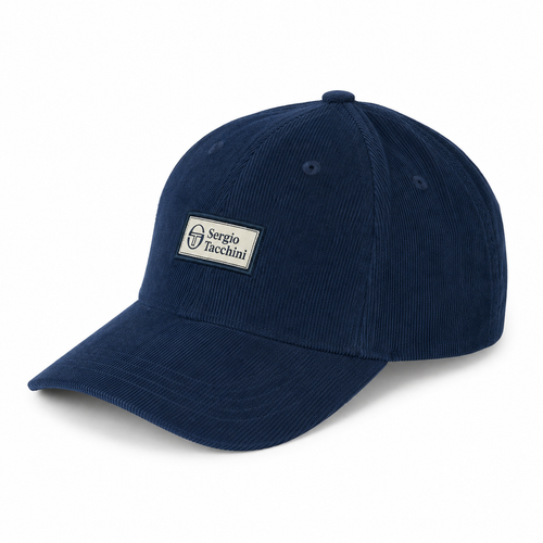 Sergio Tacchini Edwaldo Corduroy Cap Maritime Blue/Gardenia