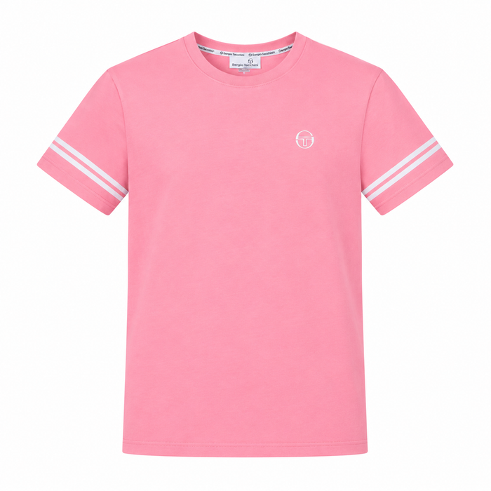 Sergio Tacchini Grello T-Shirt Geranium Pink/White