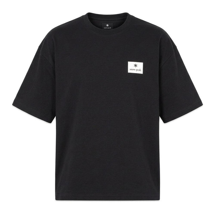 Snow Peak Square Logo T-Shirt Black