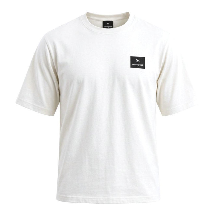 Snow Peak Square Logo T-Shirt Off White