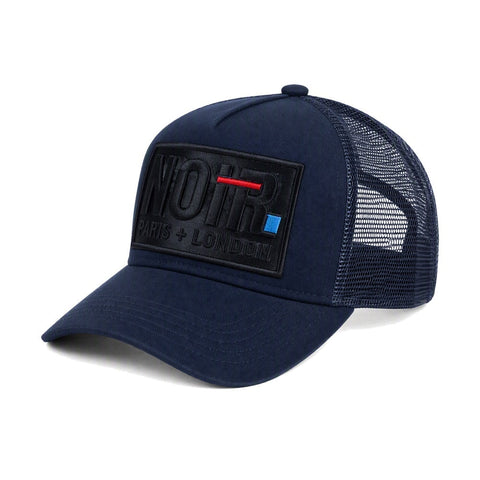 Societe Noir La Vitesse Mesh Trucker Cap Navy