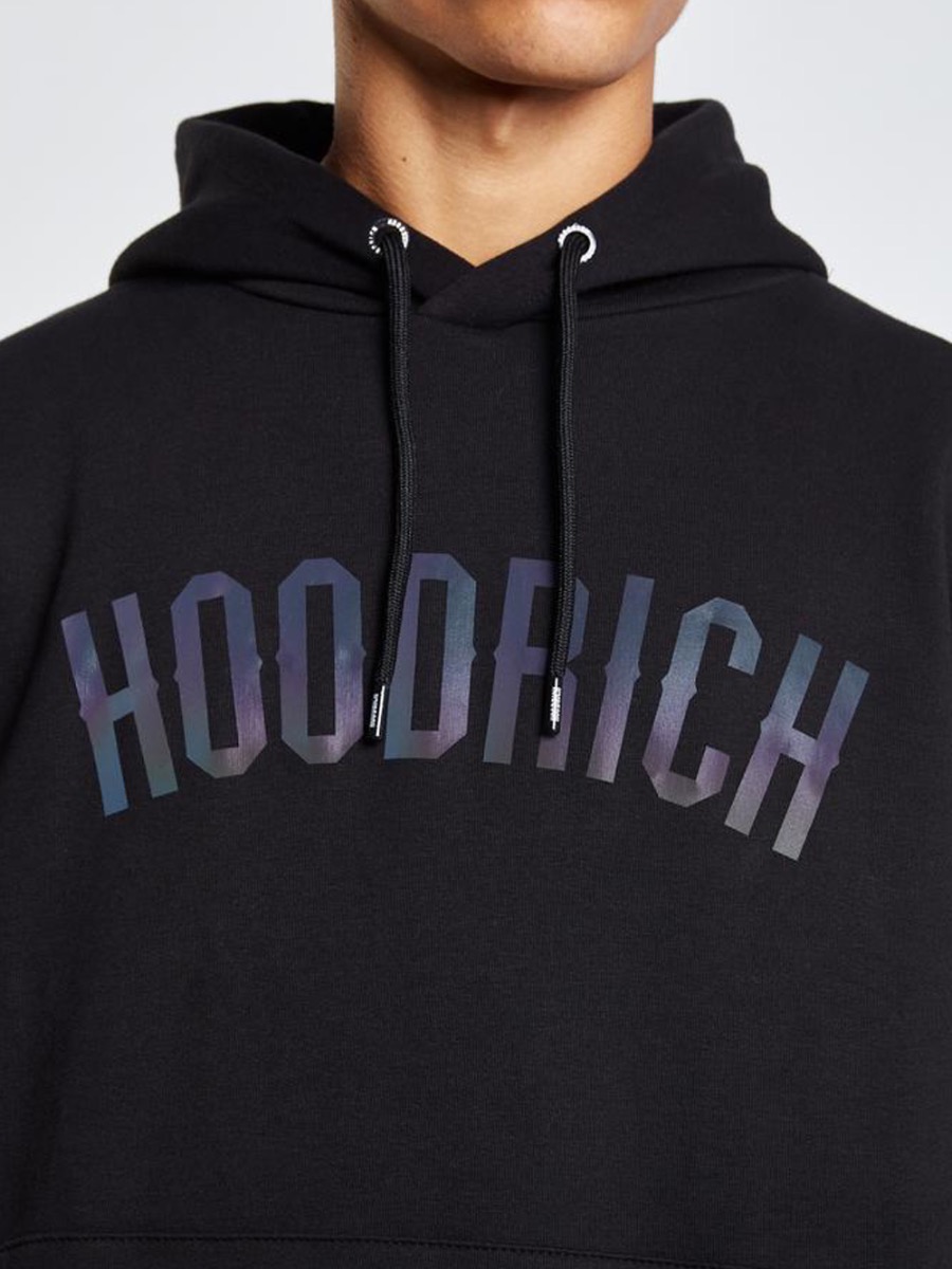 Hoodrich OG Core Arch Logo Hoodie - Black / Iridescent | Spiralseven