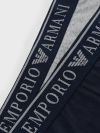 Emporio Armani 2 Pack Endurance Mid Waist Boxer - Grey Marl/Navy