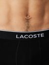 Lacoste 3 Pack Casual Trunks - Black/White/Grey