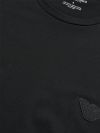 Emporio Armani Lounge Tonal Rubber Logo T-Shirt - Black