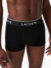 Lacoste 3 Pack Casual Trunks - Black/White 