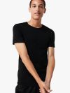 Lacoste Crew Neck Cotton T-Shirt 3-Pack - Black 