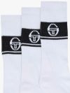 Sergio Tacchini Koos 3 Pack Sports Socks - White/Black