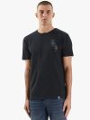 Pretty Green Alloway Paisley Embroidered T-Shirt - Black 