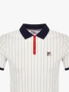 Fila Vintage BB1 Classic Striped Polo Shirt - Egret White