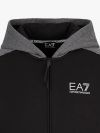 EA7 Emporio Armani Athletic Colour Block Hoodie - Black 
