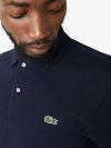 Lacoste Long Sleeve Ribbed Collar Polo Shirt - Navy