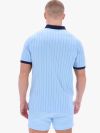 Fila Vintage BB1 Classic Striped Polo Shirt - Blue Bell/Fila Navy/Gardenia