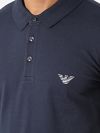 Emporio Armani Beach Jersey Polo Shirt - Navy Blue