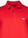 Emporio Armani Beach Jersey Polo Shirt - Ruby Red
