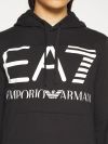 EA7 Emporio Armani Oversized Logo Hoodie - Black 