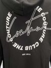 The Couture Club Circle Logo Taped Hoodie - Black