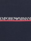 Emporio Armani Silver Centre Logo T-Shirt - Marine