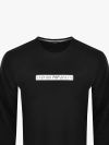 Emporio Armani Lounge Box Logo Sweatshirt - Black