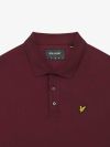 Lyle & Scott Plain Polo Shirt - Burgundy 