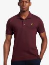 Lyle & Scott Plain Polo Shirt - Burgundy 