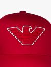 Emporio Armani Beach Eagle Patch Baseball Cap - Ruby Red