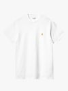 Carhartt WIP S/S Chase T-Shirt - White/Gold 