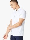 Lacoste Sport Jersey Golf Polo Shirt - White/Navy Blue