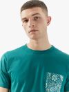 Pretty Green Itchycoo Paisley Square T-Shirt - Green
