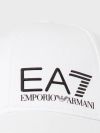 EA7 Emporio Armani Train Core Cotton Baseball Cap - White/Black