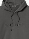 Carhartt WIP Hooded Duster Sweat - Black Garment Dyed