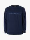 Emporio Armani Lounge Graphic Logo Sweatshirt - Navy Blue