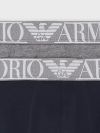 Emporio Armani 2 Pack Endurance Trunks - Dark Grey/Marine