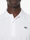 Lacoste Sport Breathable Run Resistant Interlock Polo Shirt - White