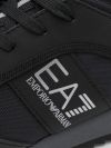 EA7 Emporio Armani Lace Runner Trainers - Black/Iron Gate/Silver 