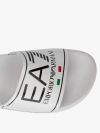 EA7 Emporio Armani Italy Logo Sliders - White