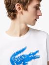 Lacoste Sport 3D Print Croc T-Shirt - White/Blue
