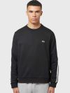 Lacoste Lettered Colour Block Sweatshirt - Black