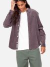 Carhartt WIP L/S Madison Cord Shirt - Misty Thistle/Black