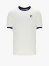 Fila Marconi Ringer T-Shirt - White/Fila Navy